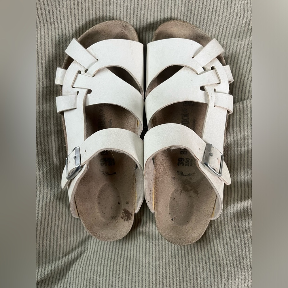 Birkenstock Pisa Sandals 39 white